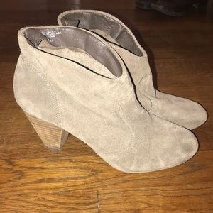 Perfect Taupe Suede Booties